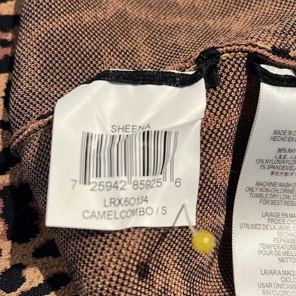 BCBG MaxAzria Sheena French Leopard Print Bodycon Dress - Mob Wife Aesthetic - Picture 15 of 17